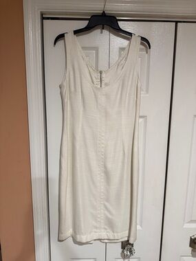 Dolce & Gabbana Ivory Scoop Neck Mini Dress